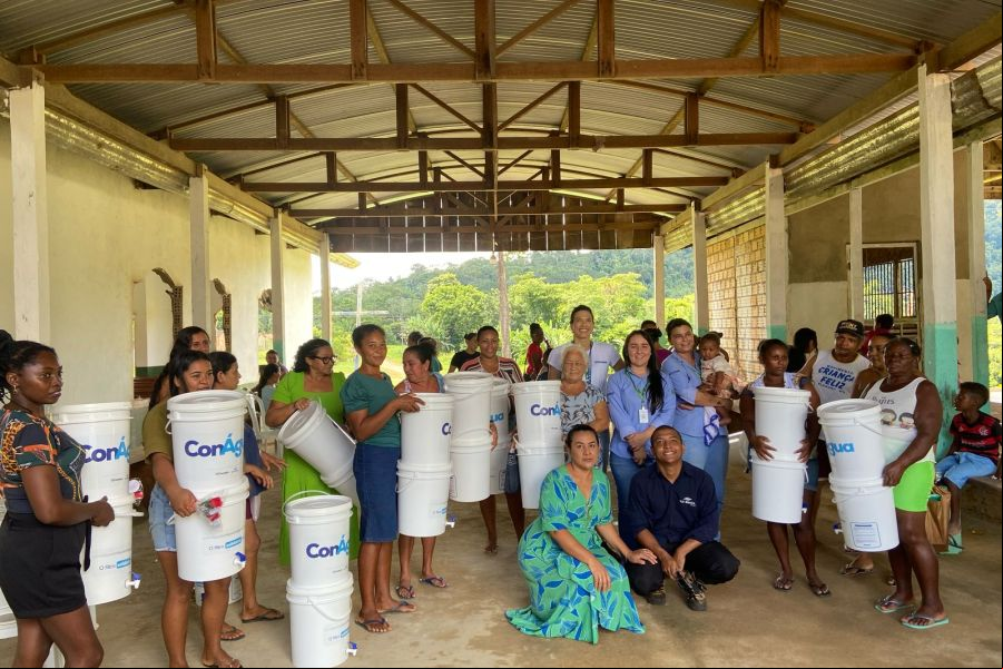 Foto Via Brasil BR-163 e Conasa Infraestrutura entregam 200 filtros de água para famílias sem o à água potável no Pará